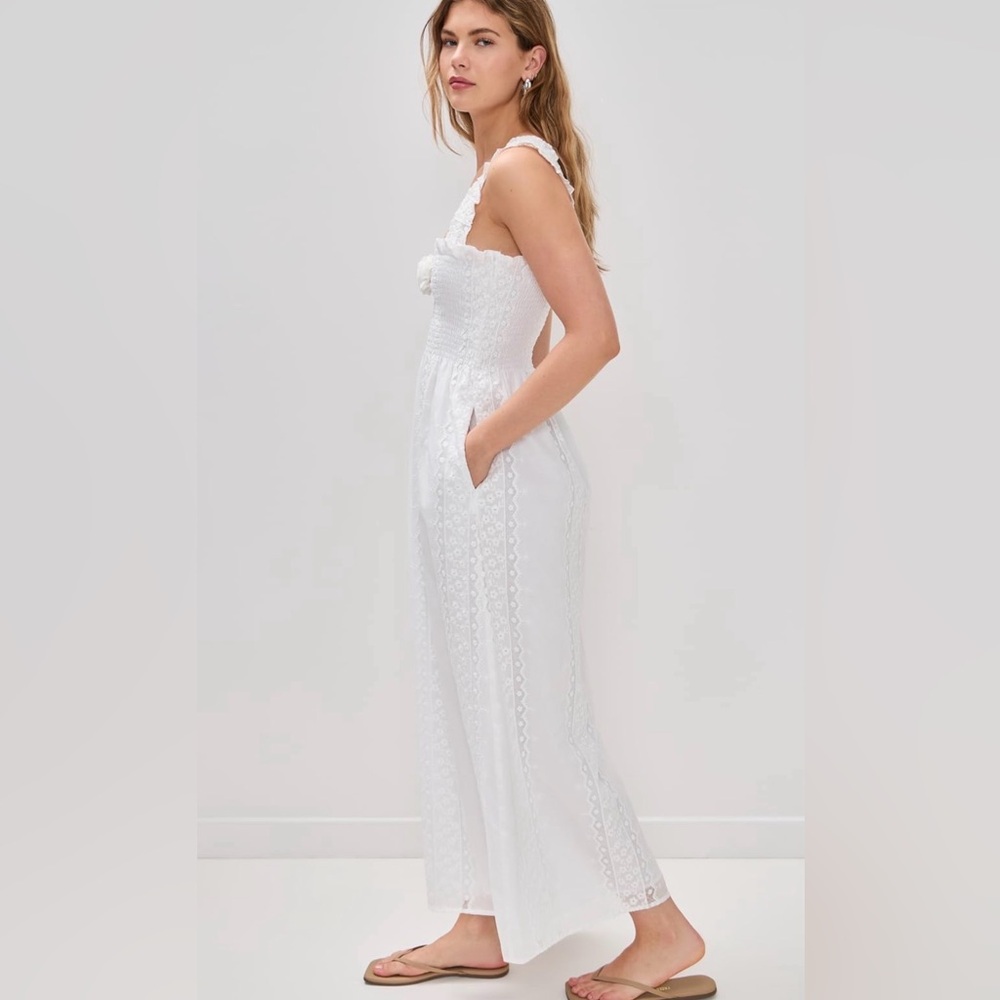 Hill House Rosetta Nap Dress - White Broderie *Hemmed* - Picture 3 of 4